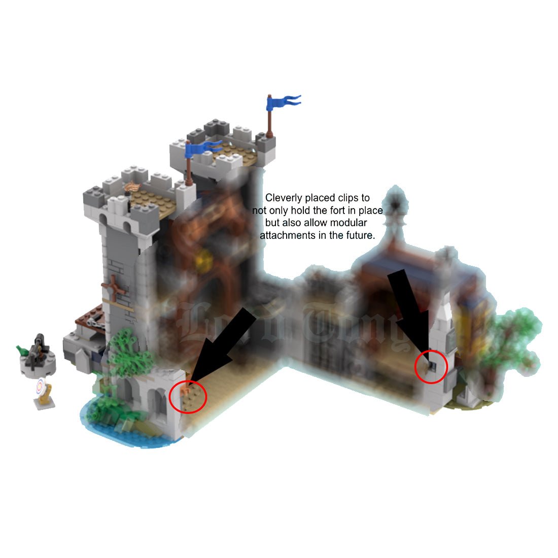 MOC - 108731 Black Falcon's Fort - LesDiy