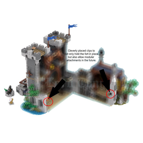 MOC - 108731 Black Falcon's Fort - LesDiy