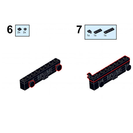 MOC - 110374 Tacoma and Eastern GE 45 Ton Switcher Building Blocks - LesDiy - Locomotive