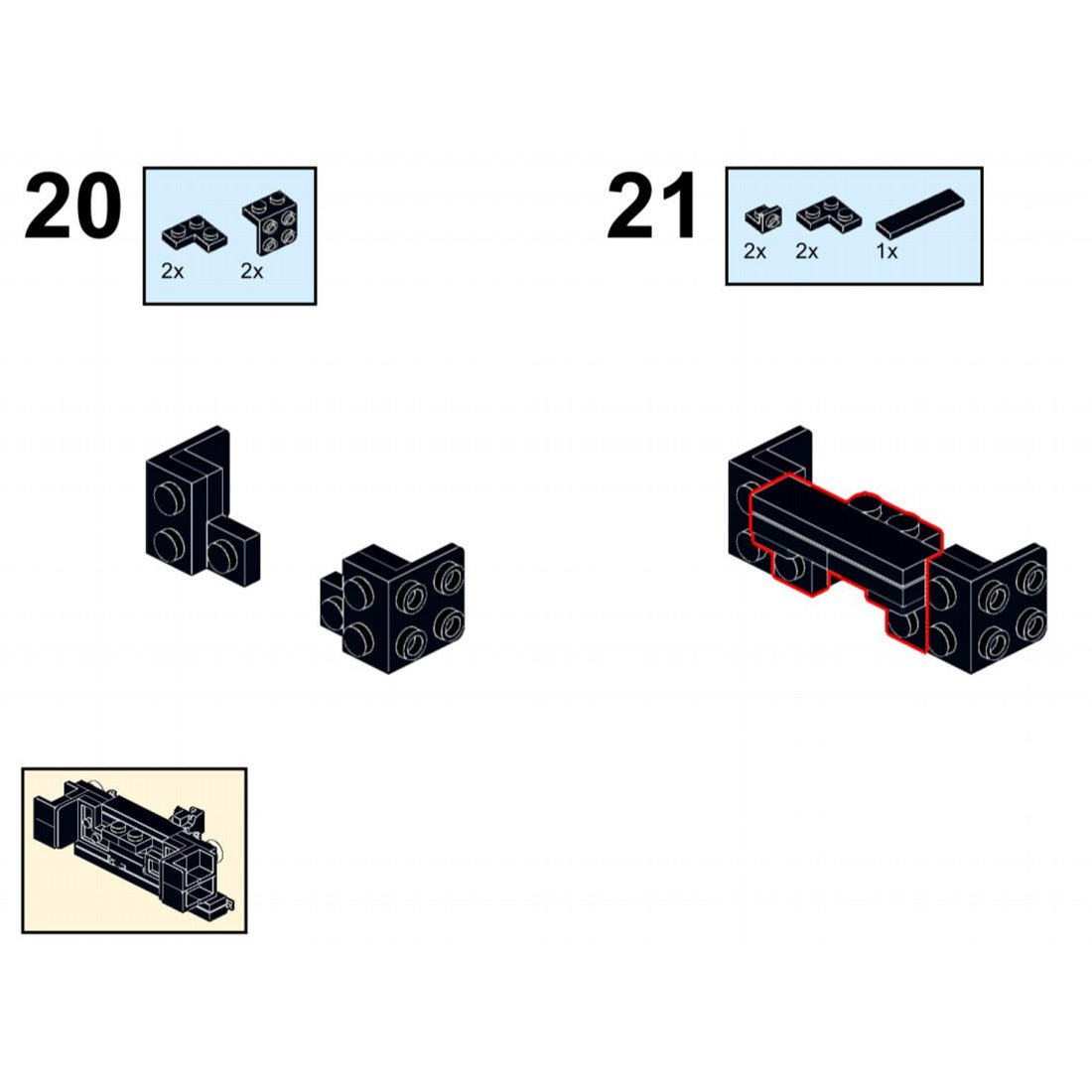 MOC - 110374 Tacoma and Eastern GE 45 Ton Switcher Building Blocks - LesDiy - Locomotive