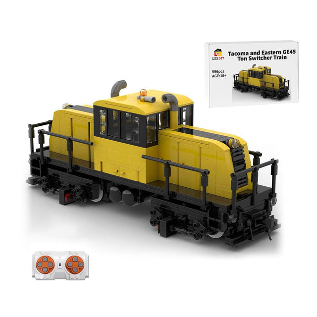 MOC - 110374 Tacoma and Eastern GE 45 Ton Switcher Building Blocks - LesDiy - Locomotive