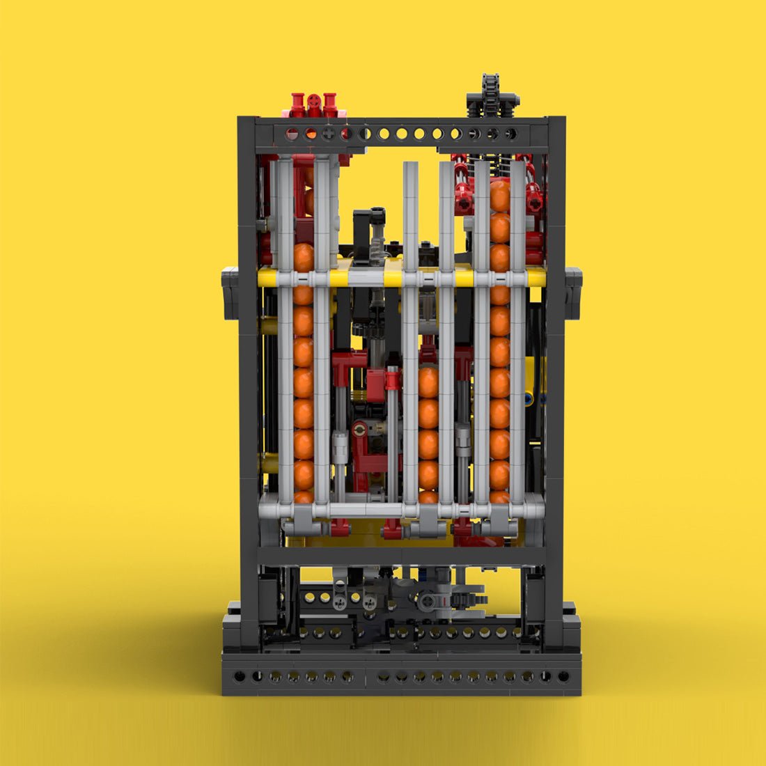 MOC - 111898 Vertical Ball Clock Building Blocks - LesDiy -