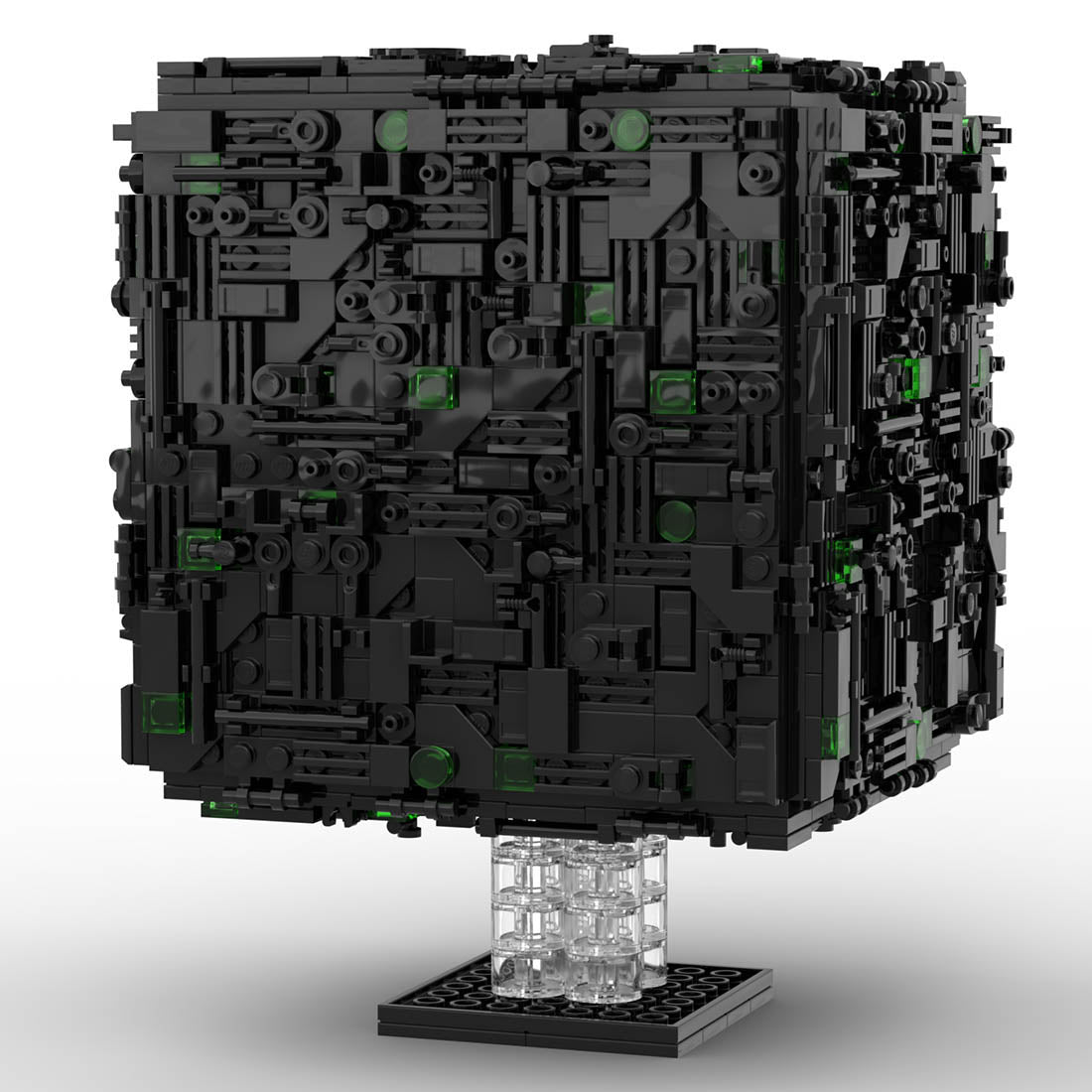 MOC - 112646 Borg Cube Warship Building Blocks - LesDiy