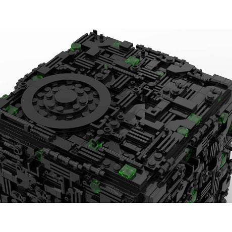 MOC - 112646 Borg Cube Warship Building Blocks - LesDiy