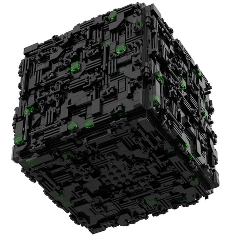 MOC - 112646 Borg Cube Warship Building Blocks - LesDiy