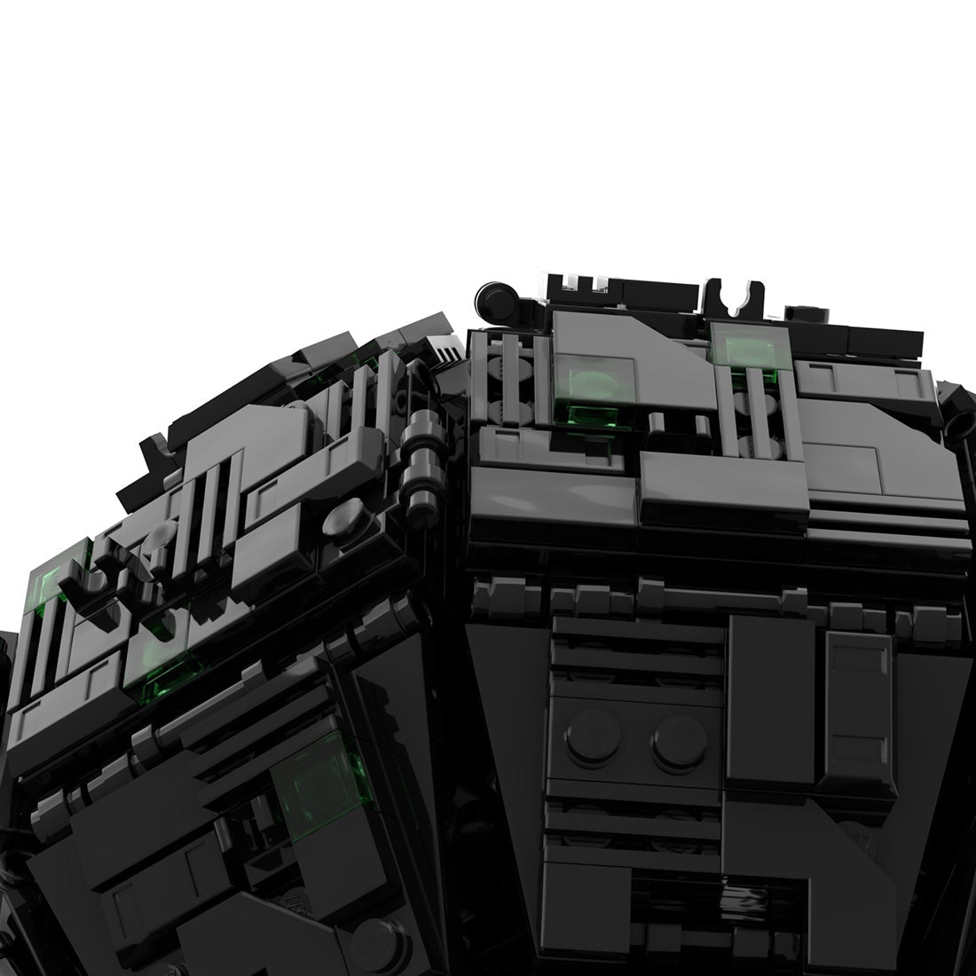 MOC - 113837 Borg Sphere Warship Building Blocks - LesDiy -