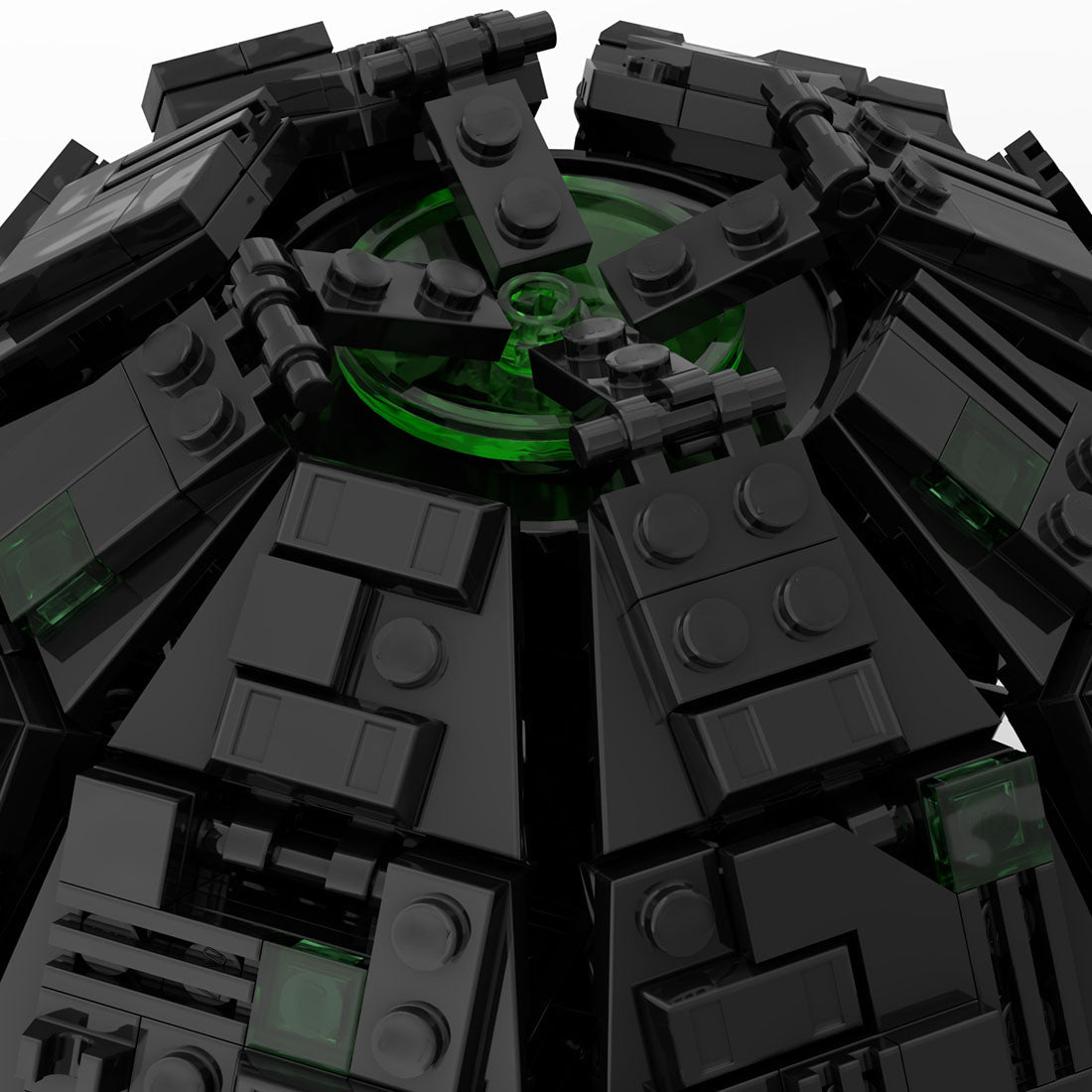 MOC - 113837 Borg Sphere Warship Building Blocks - LesDiy -