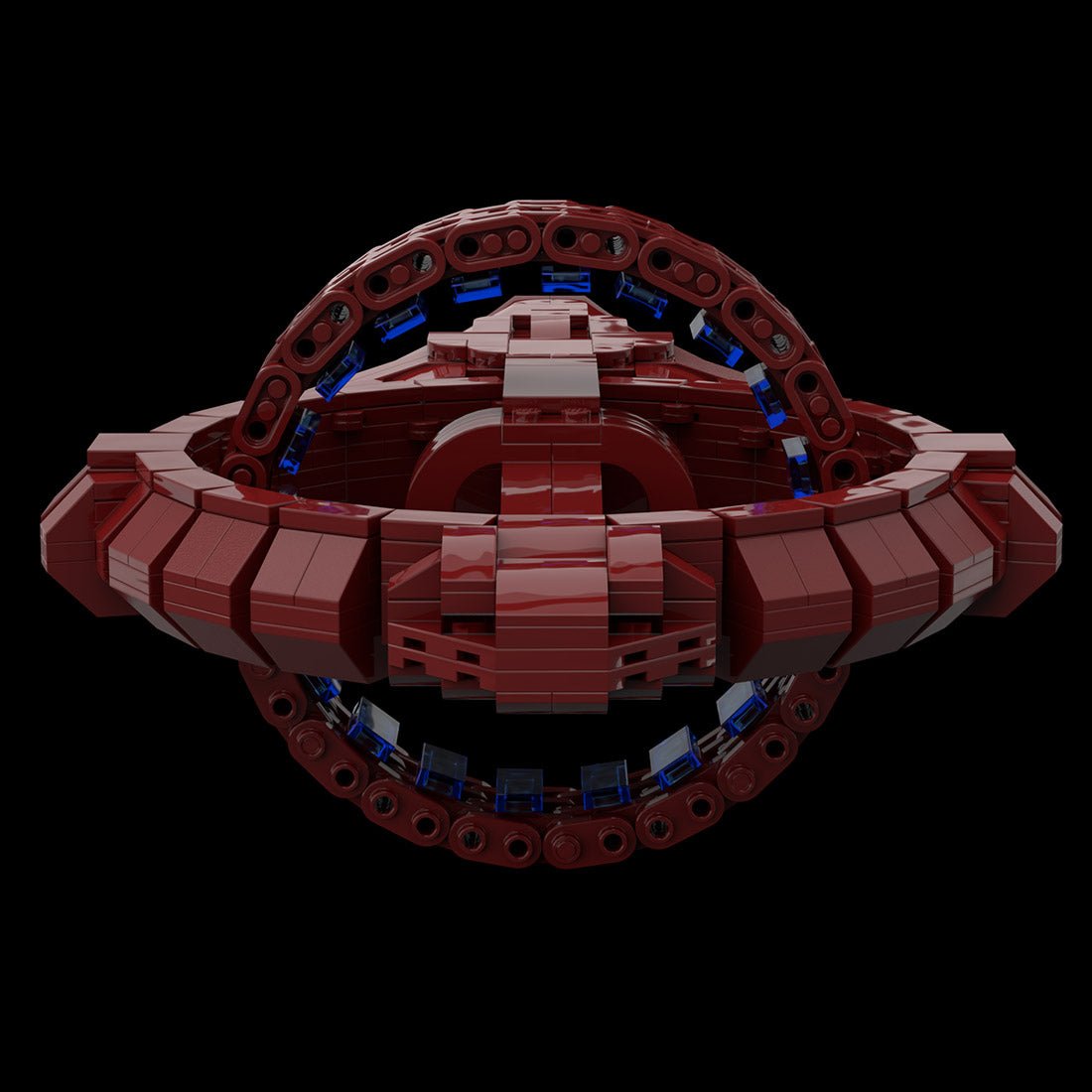 MOC - 113904 Vulcan D'kyr Class Warship Building Blocks - LesDiy -