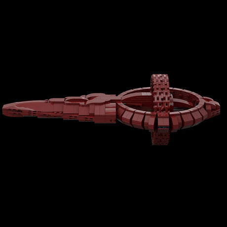 MOC - 113904 Vulcan D'kyr Class Warship Building Blocks - LesDiy -