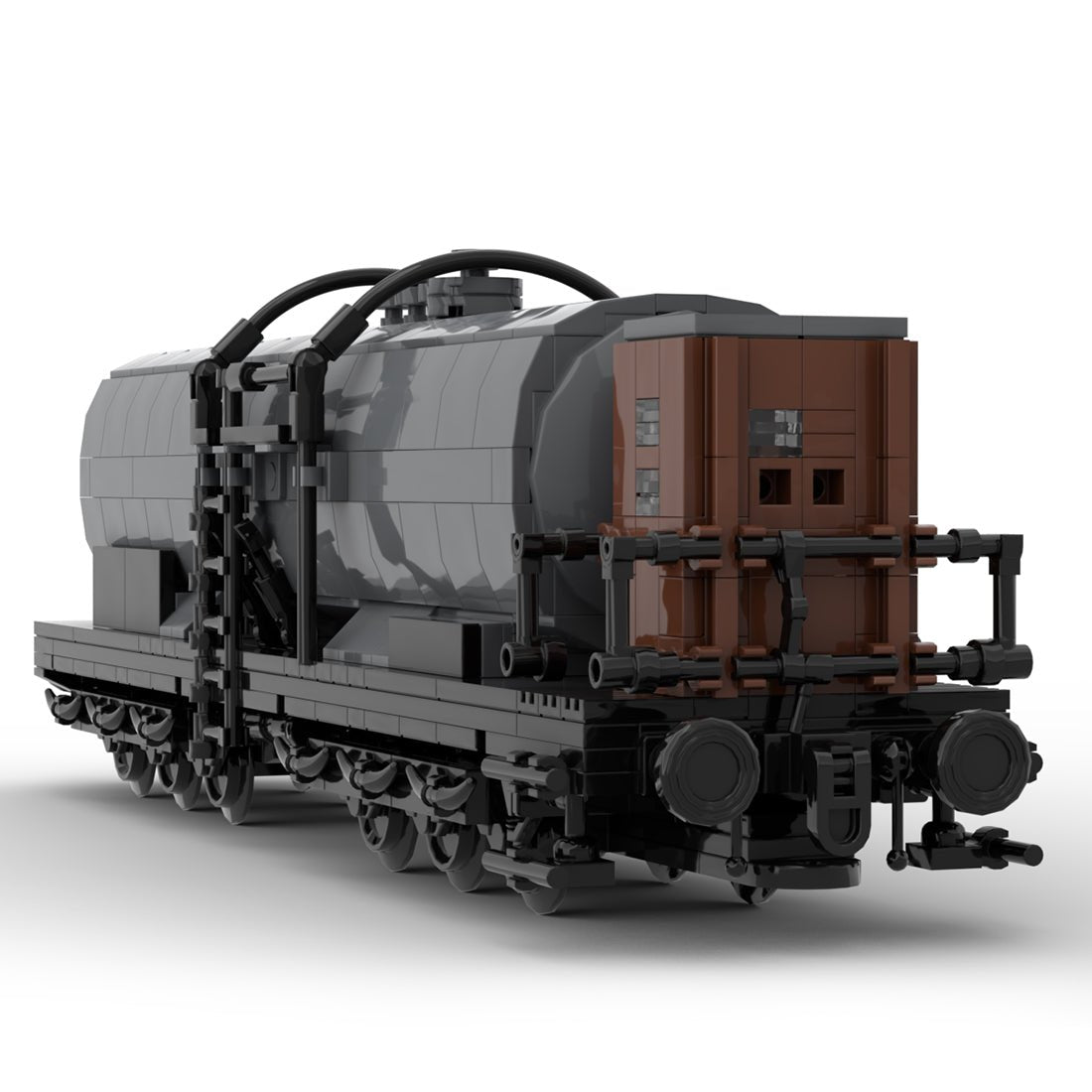 MOC - 114637 DRG ZZd 6 - Axle Tanker Train with Brakeman's Cab - LesDiy - Locomotive