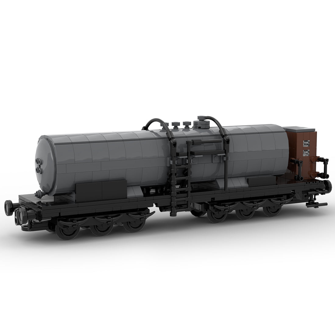 MOC - 114637 DRG ZZd 6 - Axle Tanker Train with Brakeman's Cab - LesDiy - Locomotive