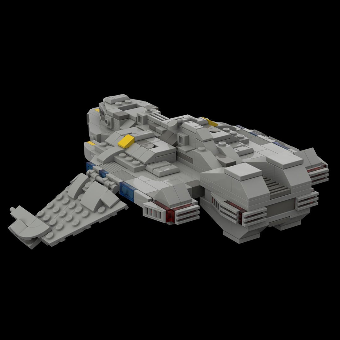 MOC - 114838 Maquis Raider Space Warship Building Blocks - LesDiy -