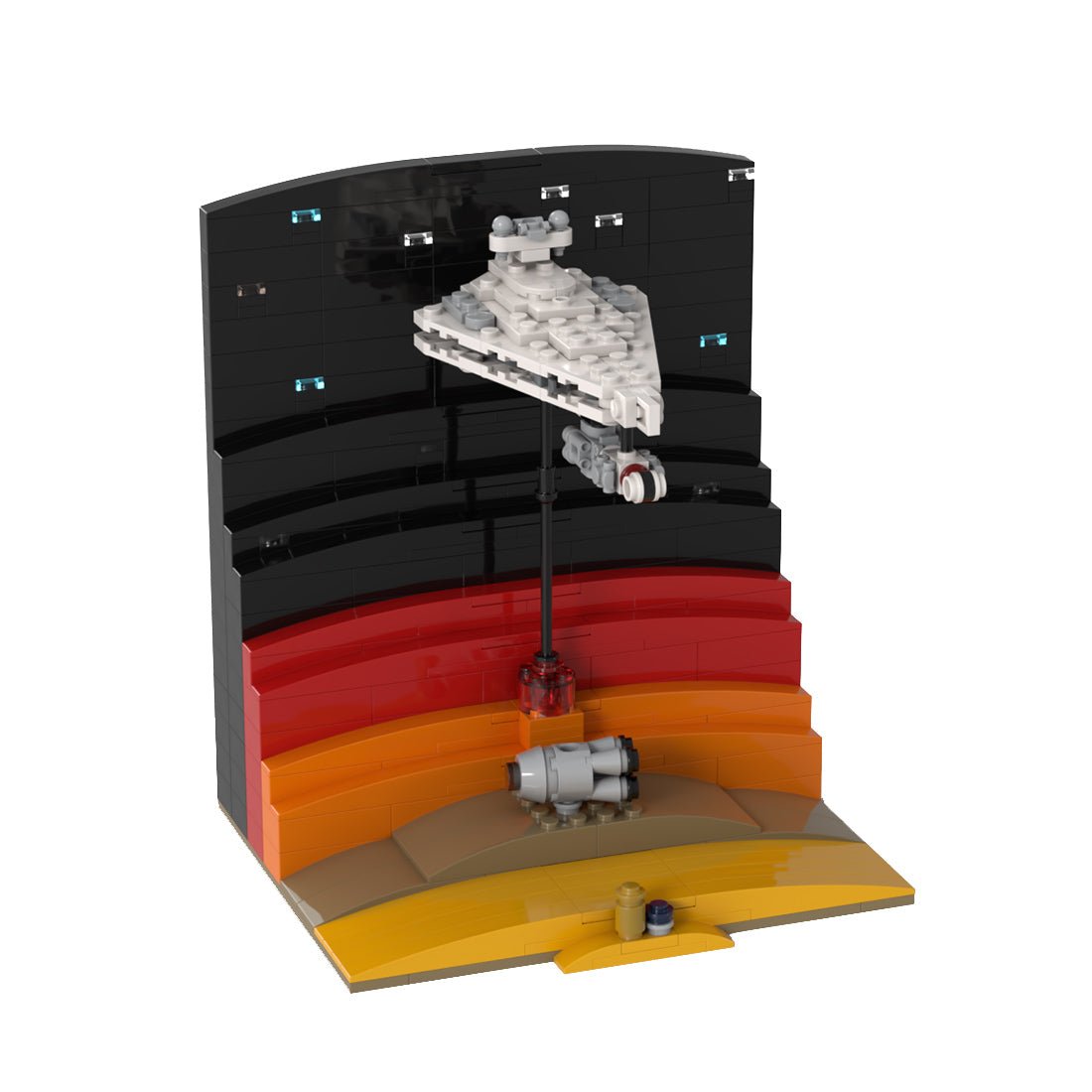 MOC - 115191 Episode IV: NEW HOPE Sci - fi Scene - LesDiy -