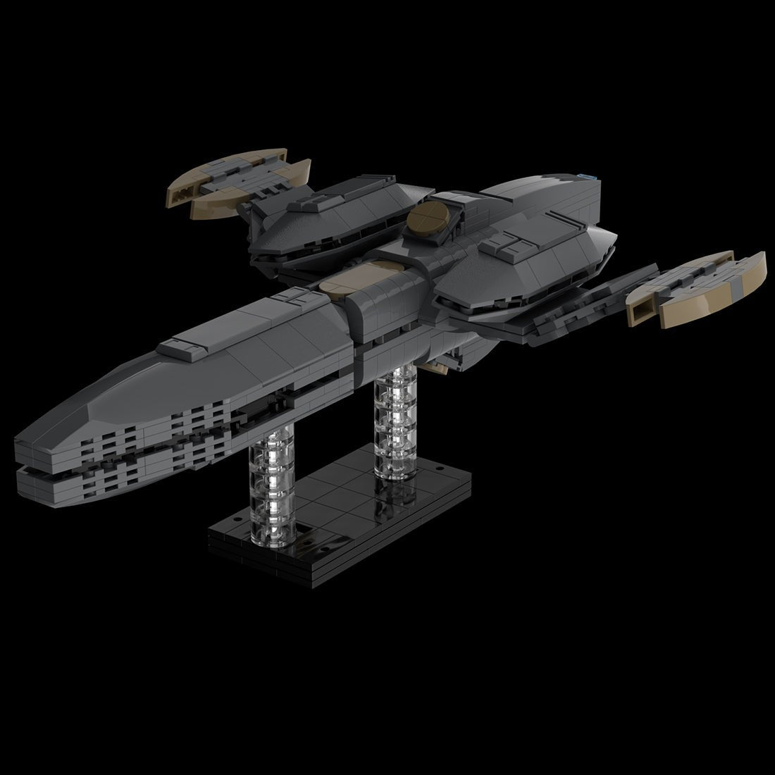 MOC - 115251 Andorian Kumari Class Spaceship Building Blocks - LesDiy -