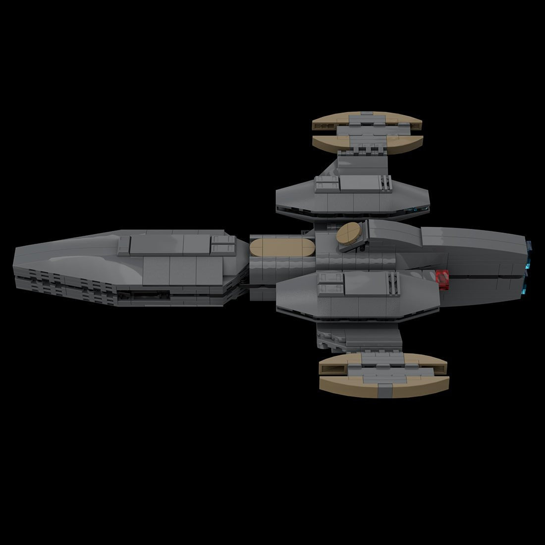 MOC - 115251 Andorian Kumari Class Spaceship Building Blocks - LesDiy -