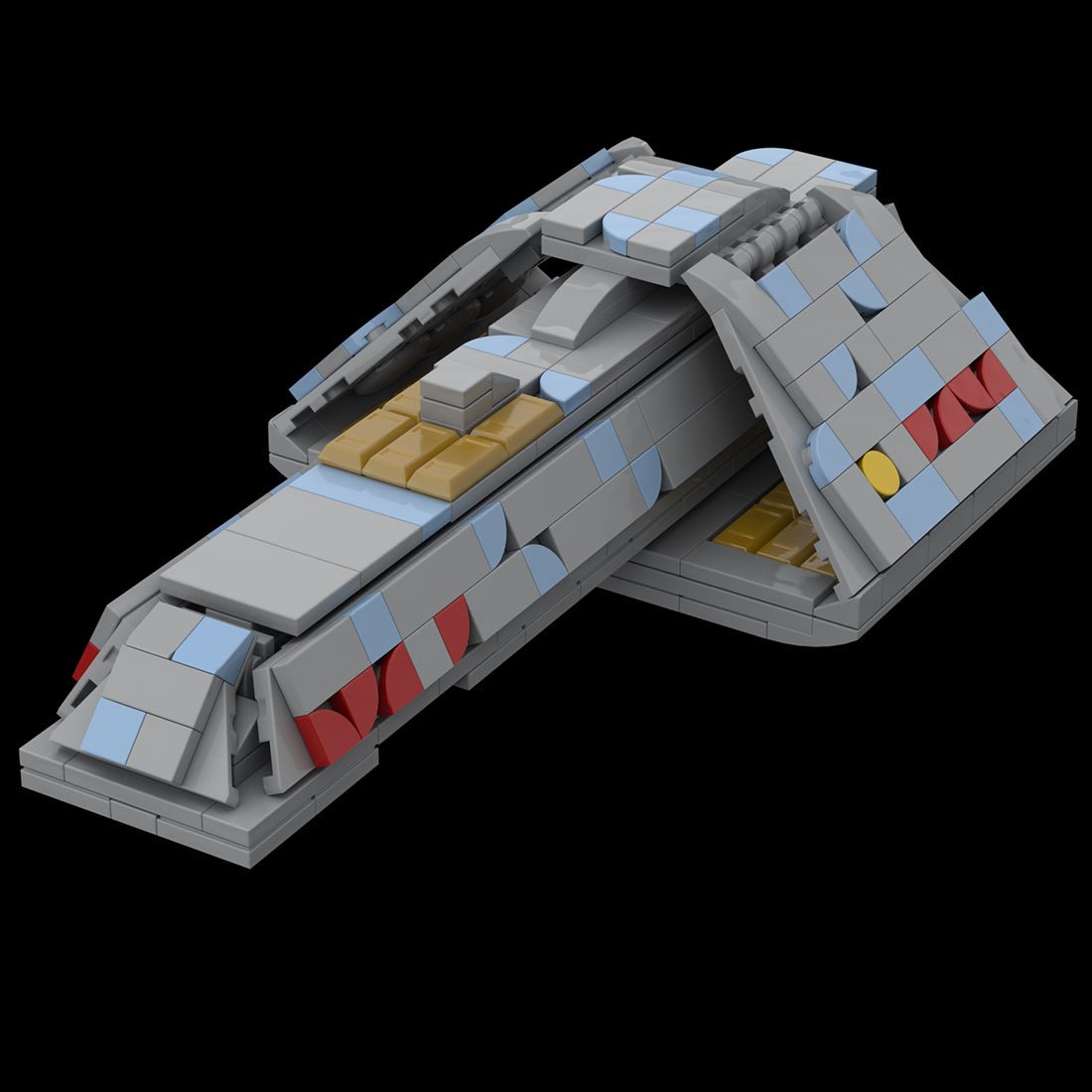 MOC - 116677 T'Pau Starship Model Building Blocks - LesDiy -