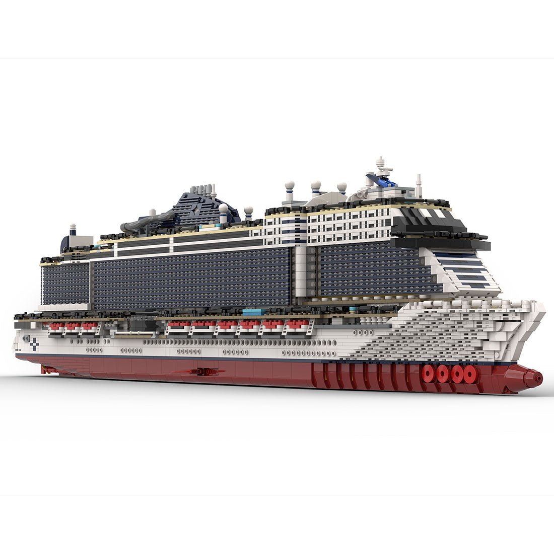 MOC - 116714 MSC Seashore Cruise Ship Building Blocks - LesDiy -