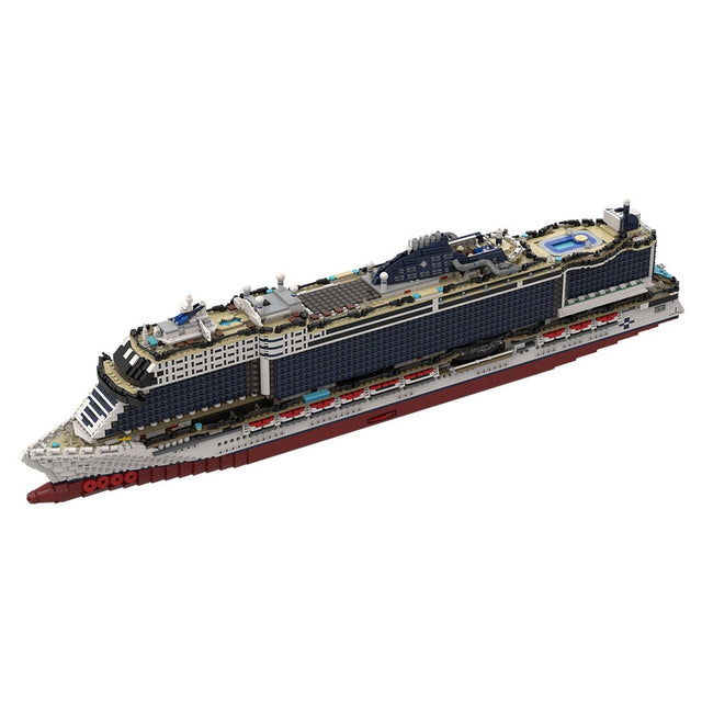 MOC - 116714 MSC Seashore Cruise Ship Building Blocks - LesDiy -