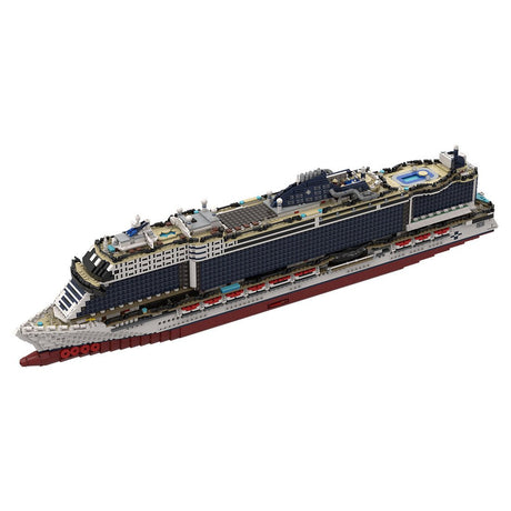 MOC - 116714 MSC Seashore Cruise Ship Building Blocks - LesDiy -