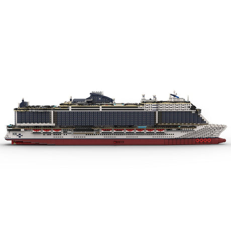 MOC - 116714 MSC Seashore Cruise Ship Building Blocks - LesDiy -