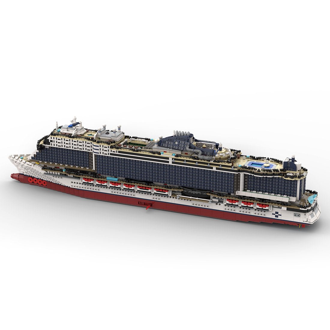 MOC - 116714 MSC Seashore Cruise Ship Building Blocks - LesDiy -