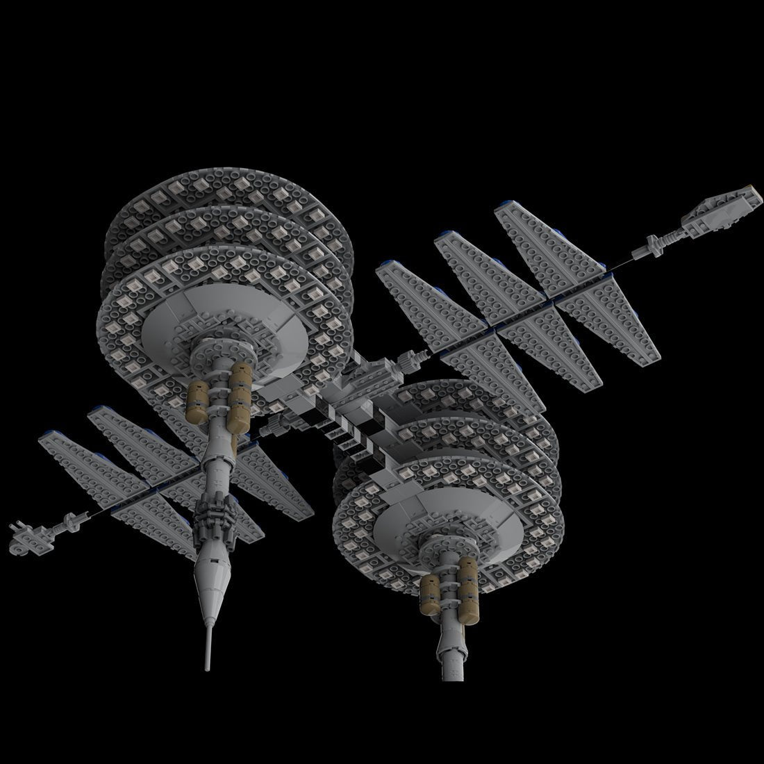 MOC - 116821 Starfleet Jupiter Station Model Building Blocks - LesDiy -