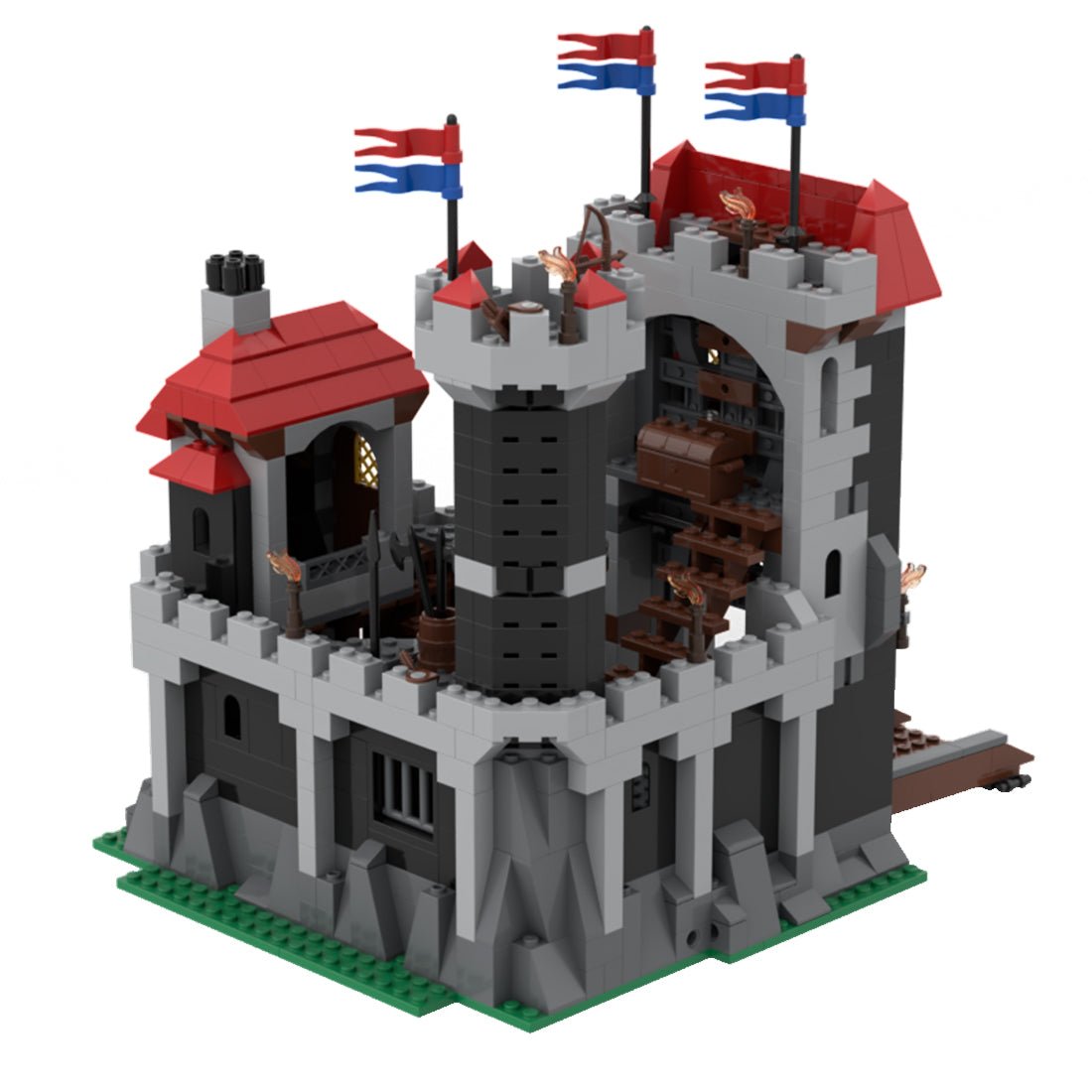 MOC - 116972 Medieval Castle Building Blocks - LesDiy -