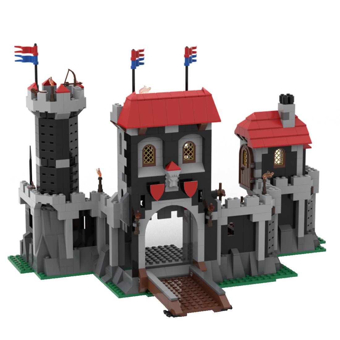 MOC - 116972 Medieval Castle Building Blocks - LesDiy -