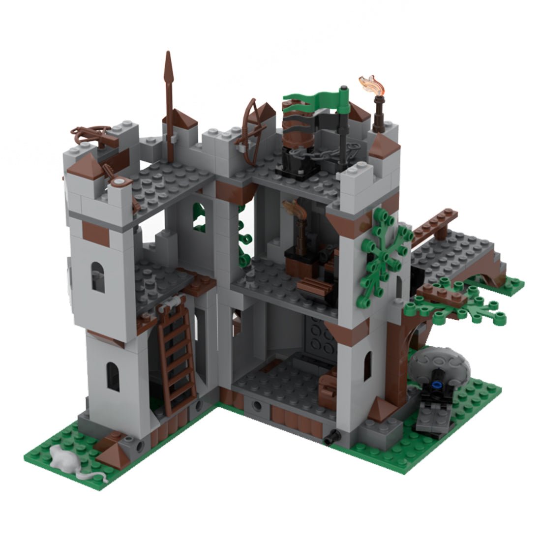 MOC - 116972 Medieval Castle Building Blocks - LesDiy -