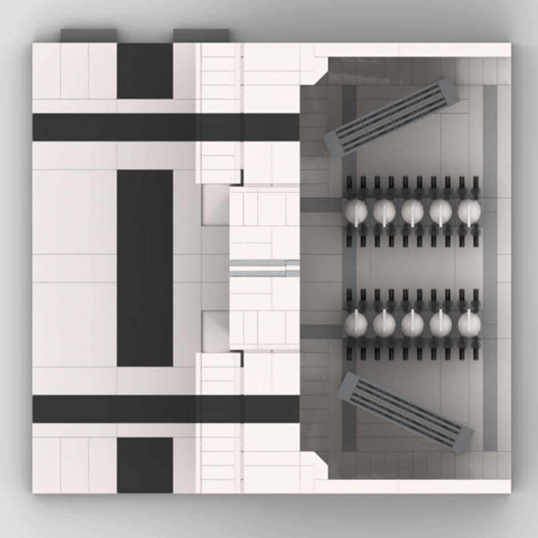 MOC - 117077 Military Modular Armory Building Blocks - LesDiy -
