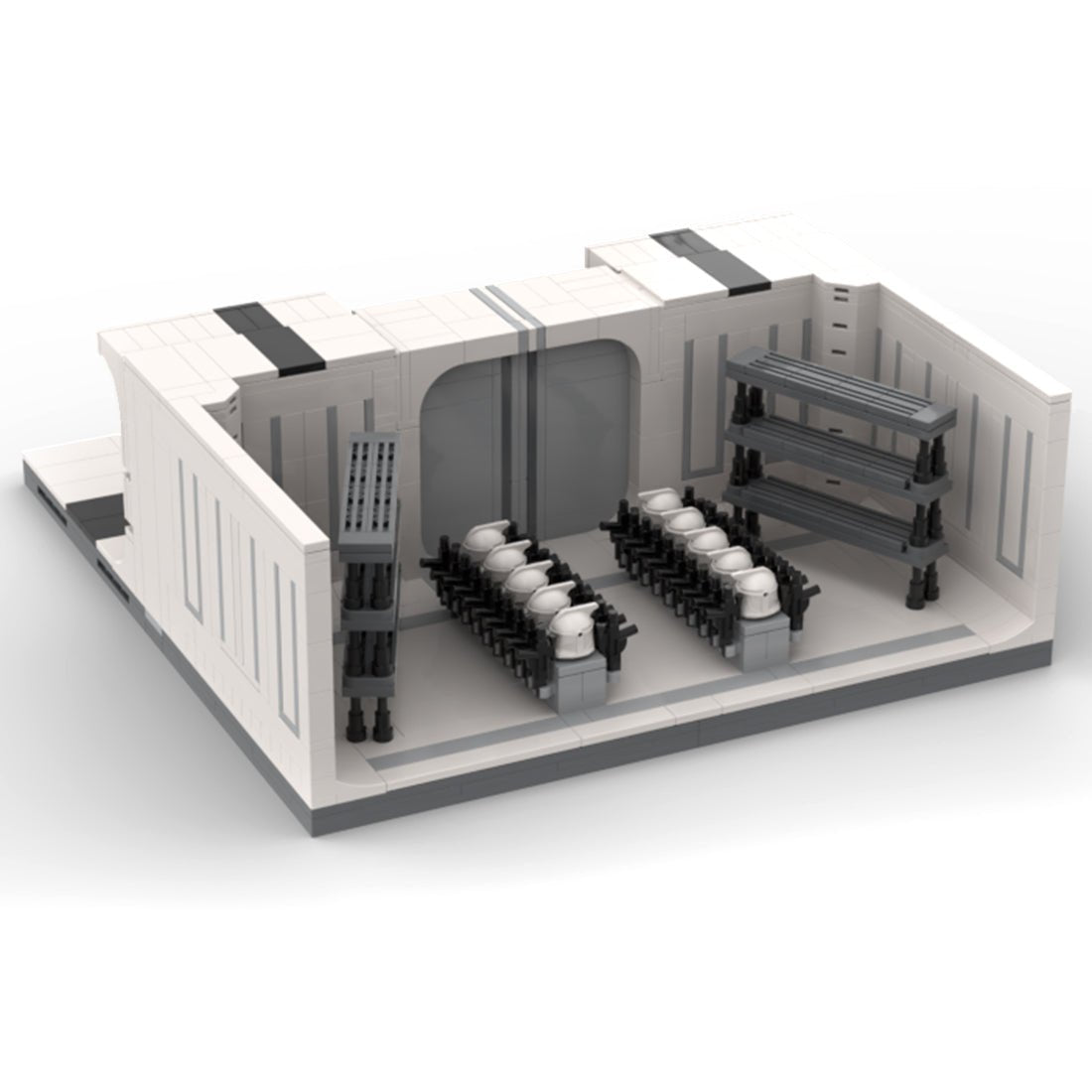 MOC - 117077 Military Modular Armory Building Blocks - LesDiy -