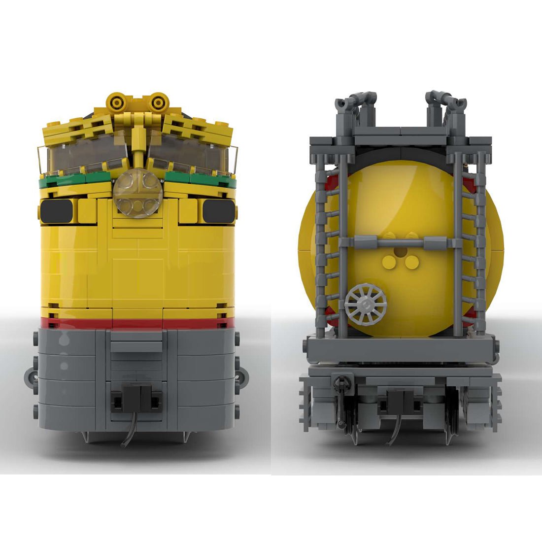 MOC - 118323 Pacific GTEL 8500 Veranda and Fuel Tender(Dynamic Version) - LesDiy - Locomotive