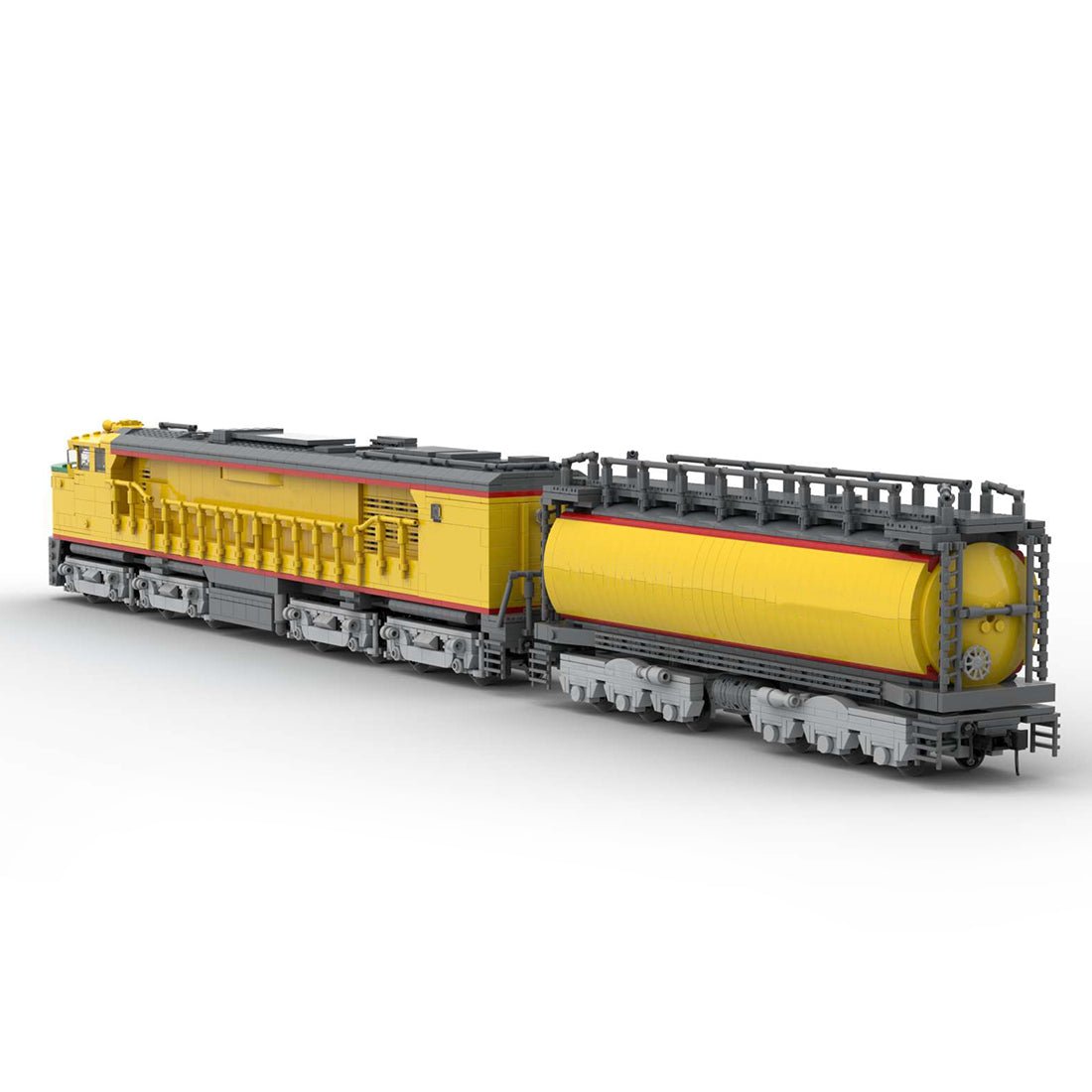 MOC - 118323 Pacific GTEL 8500 Veranda and Fuel Tender(Dynamic Version) - LesDiy - Locomotive