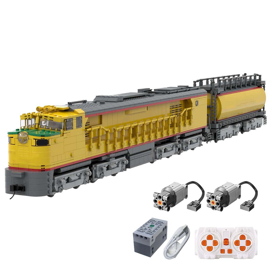 MOC - 118323 Pacific GTEL 8500 Veranda and Fuel Tender(Dynamic Version) - LesDiy - Locomotive