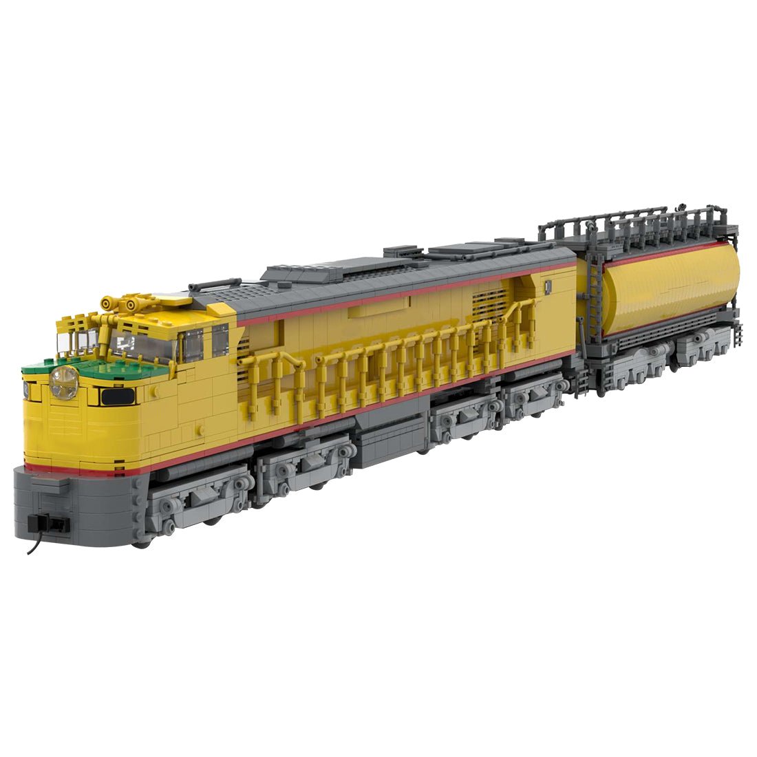 MOC - 118323 Pacific GTEL 8500 Veranda and Fuel Tender(Dynamic Version) - LesDiy - Locomotive