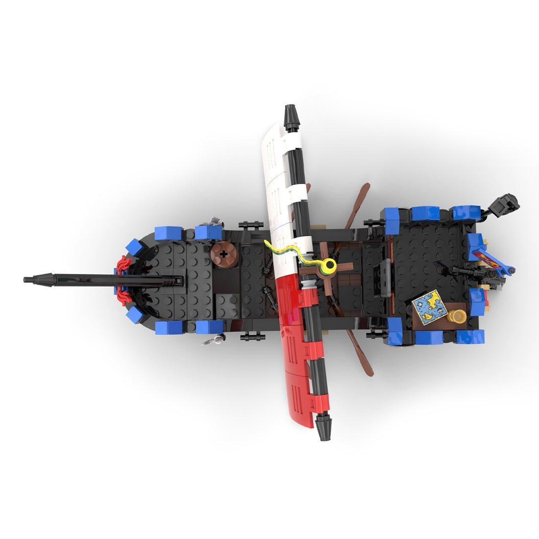 MOC - 119470 Sea Dragon Medieval Battleship Building Blocks - LesDiy - Building Blocks