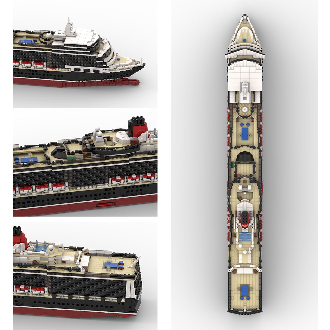 MOC - 119910 1/375 Queen Elizabeth Cruise - LesDiy -