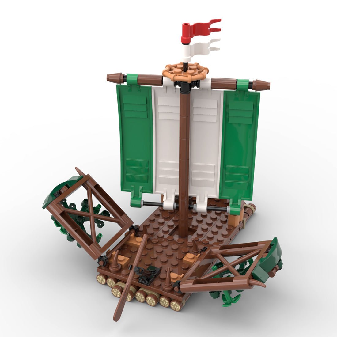 MOC - 120288 River Otter - Forestmen Raft Building Blocks - LesDiy - Building Blocks