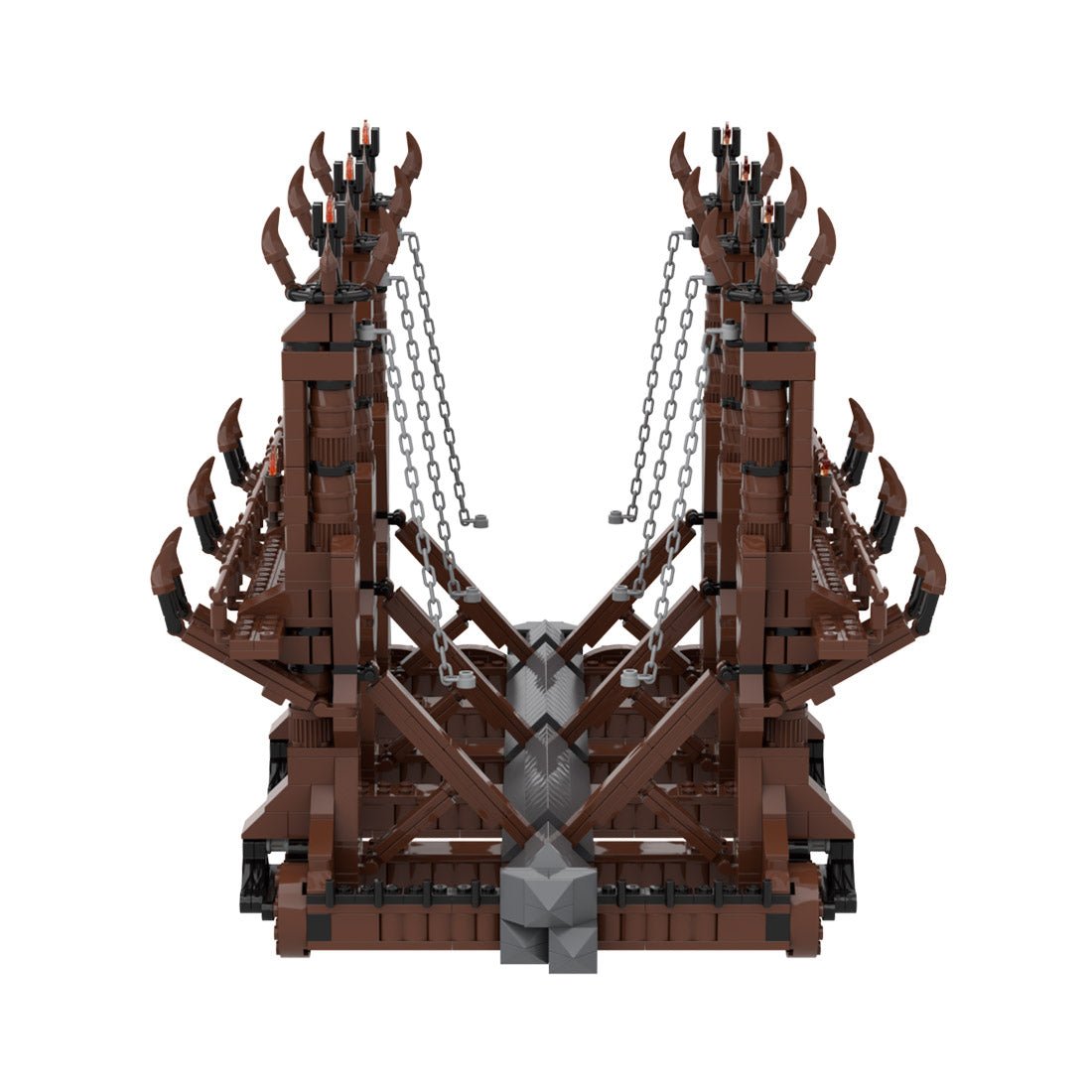 MOC - 122034 Wolf - head Siege Hammer Movie Model - LesDiy -