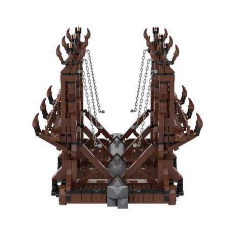 MOC - 122034 Wolf - head Siege Hammer Movie Model - LesDiy -