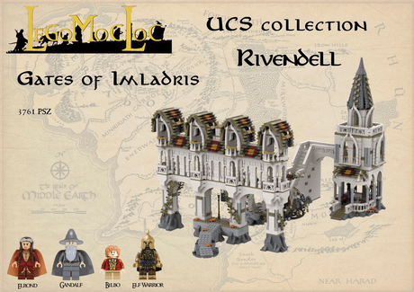 MOC - 122041 UCS Rivendell - Gates of Imladris - LesDiy -