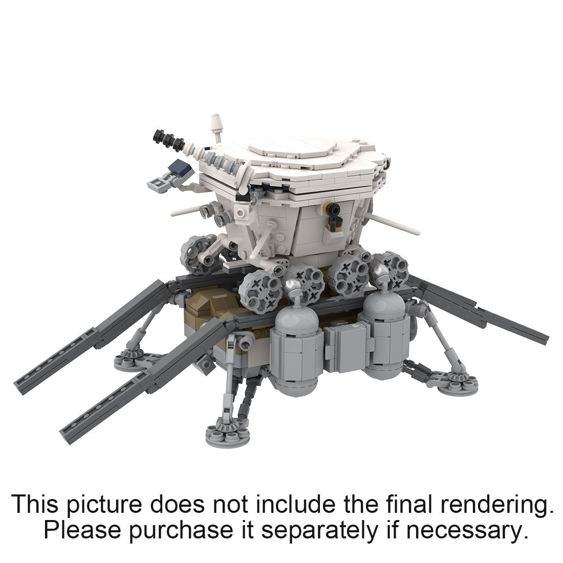 MOC - 122248 LOK Luna 17 (Ye - 8 series) (Soviet Moon Rover Lander) - LesDiy -