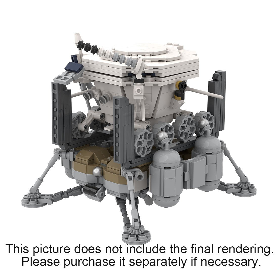 MOC - 122248 LOK Luna 17 (Ye - 8 series) (Soviet Moon Rover Lander) - LesDiy -