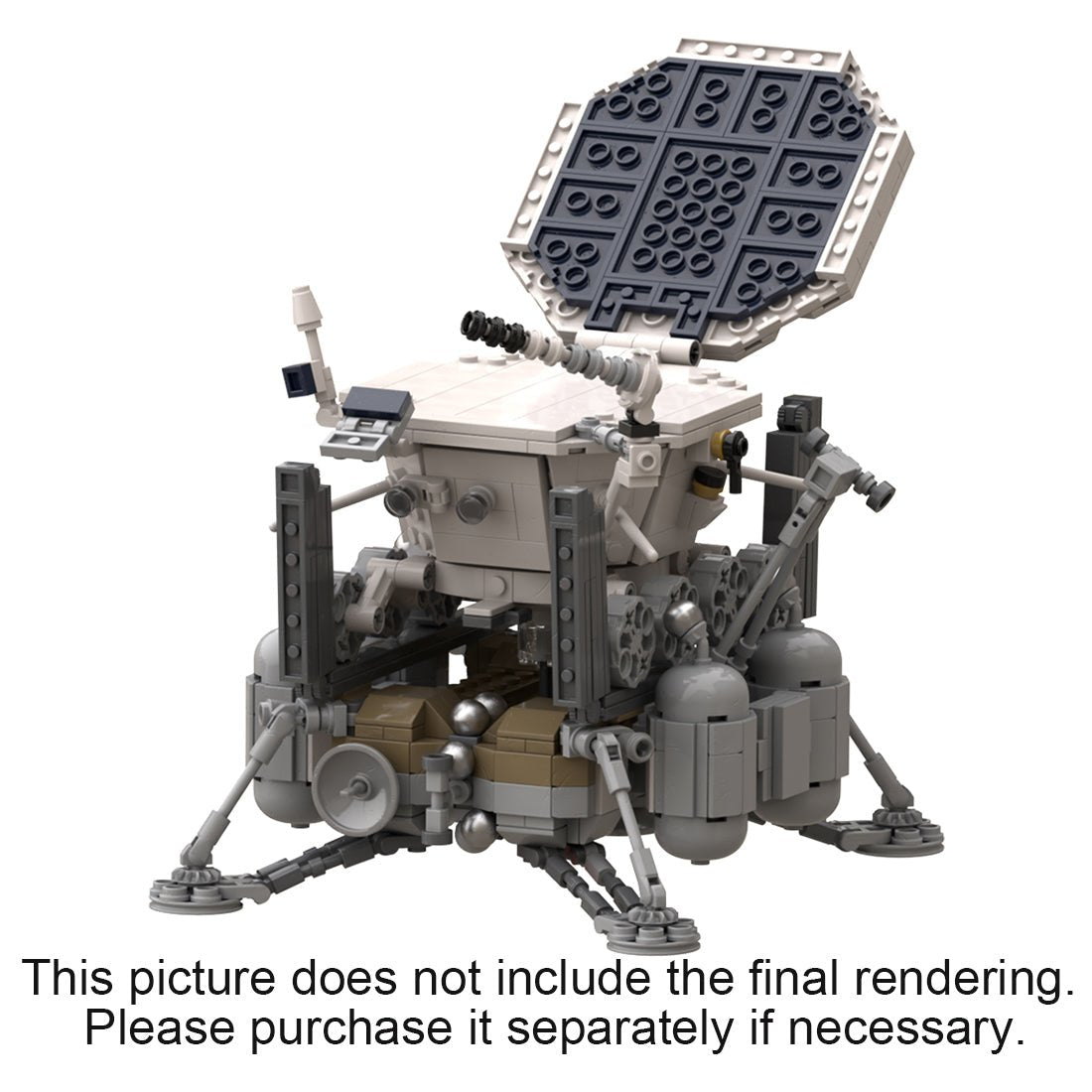 MOC - 122248 LOK Luna 17 (Ye - 8 series) (Soviet Moon Rover Lander) - LesDiy -