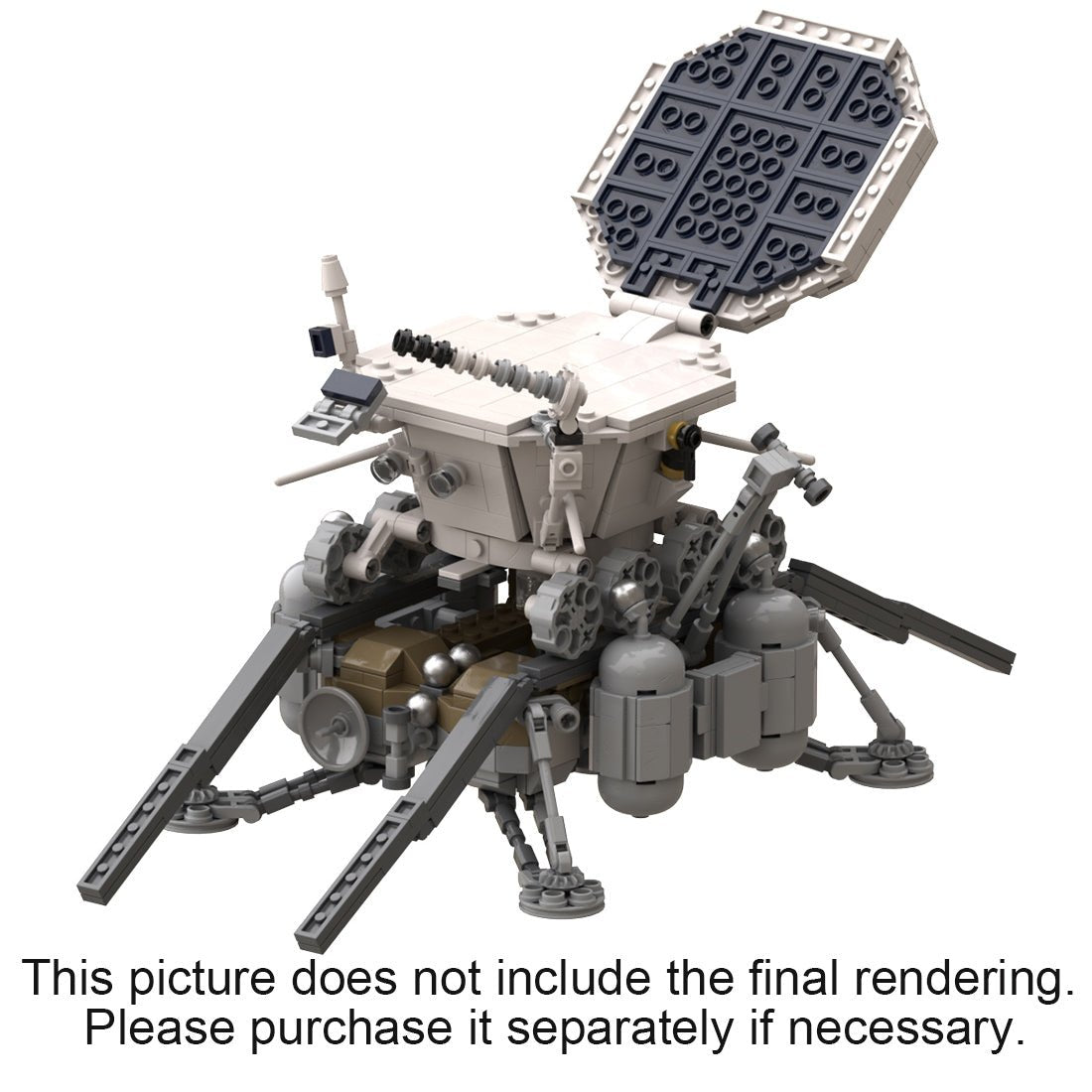 MOC - 122248 LOK Luna 17 (Ye - 8 series) (Soviet Moon Rover Lander) - LesDiy -