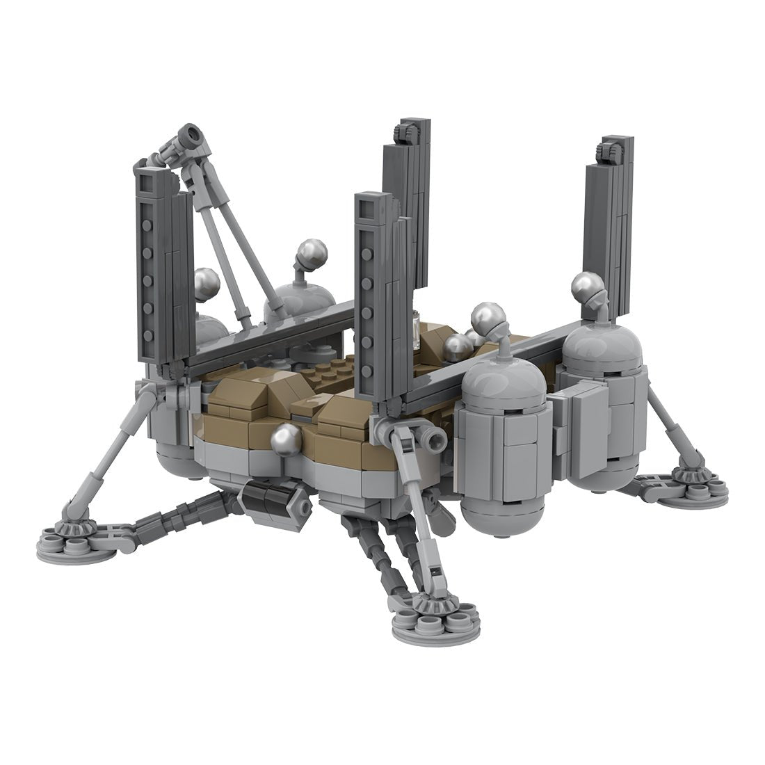 MOC - 122248 LOK Luna 17 (Ye - 8 series) (Soviet Moon Rover Lander) - LesDiy -