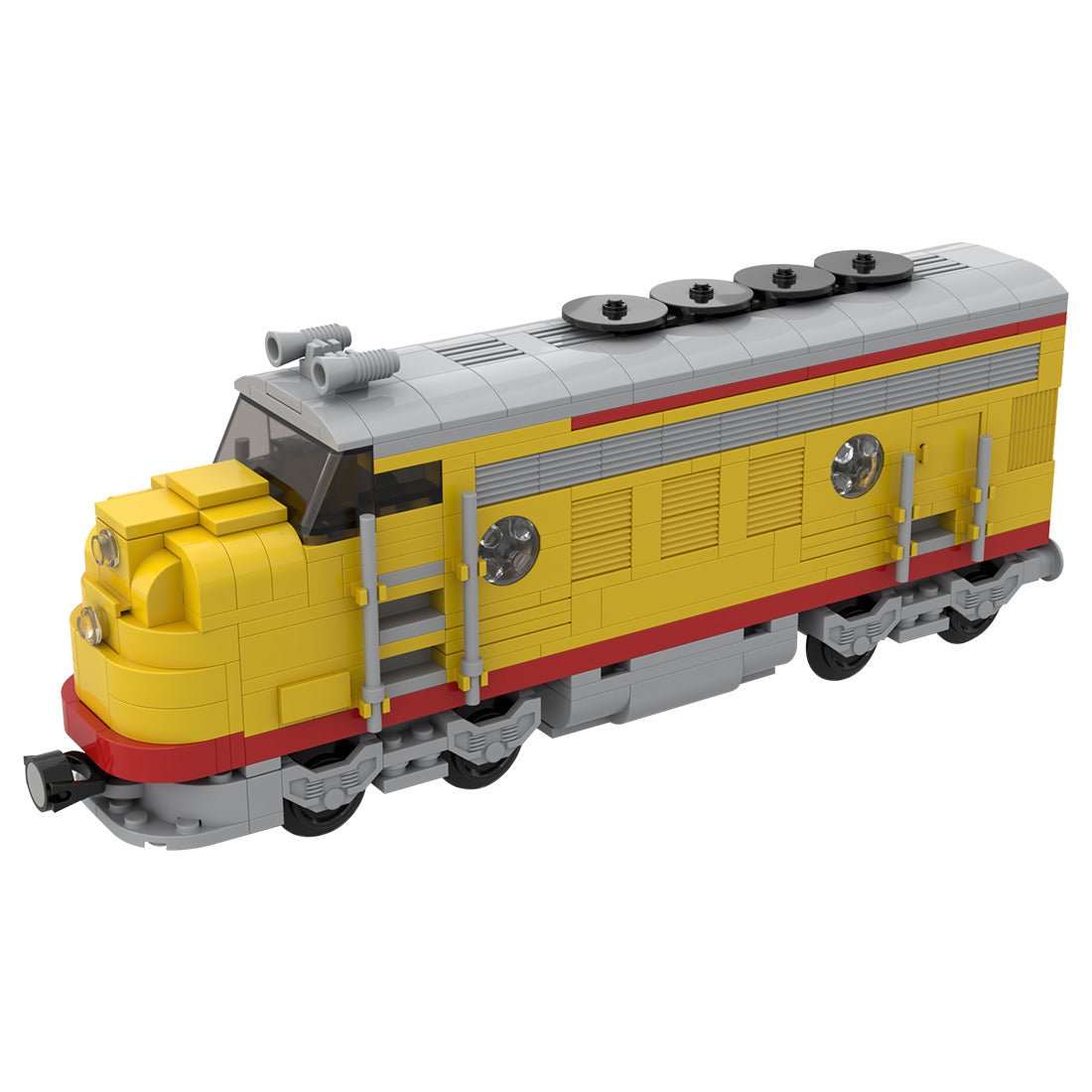 MOC - 122319 Union Pacific Locomotive Train Model - LesDiy - Locomotive