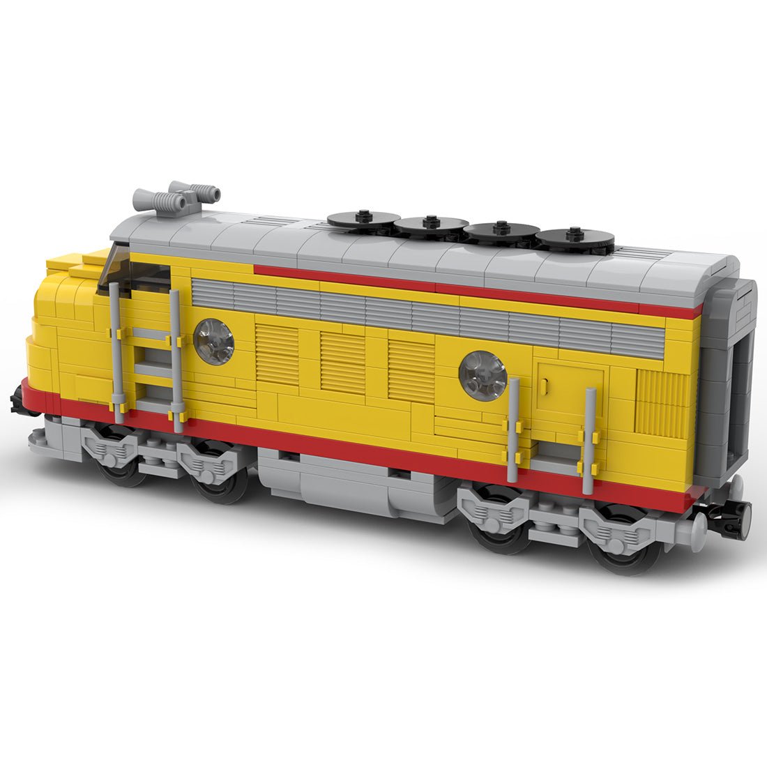 MOC - 122319 Union Pacific Locomotive Train Model - LesDiy - Locomotive