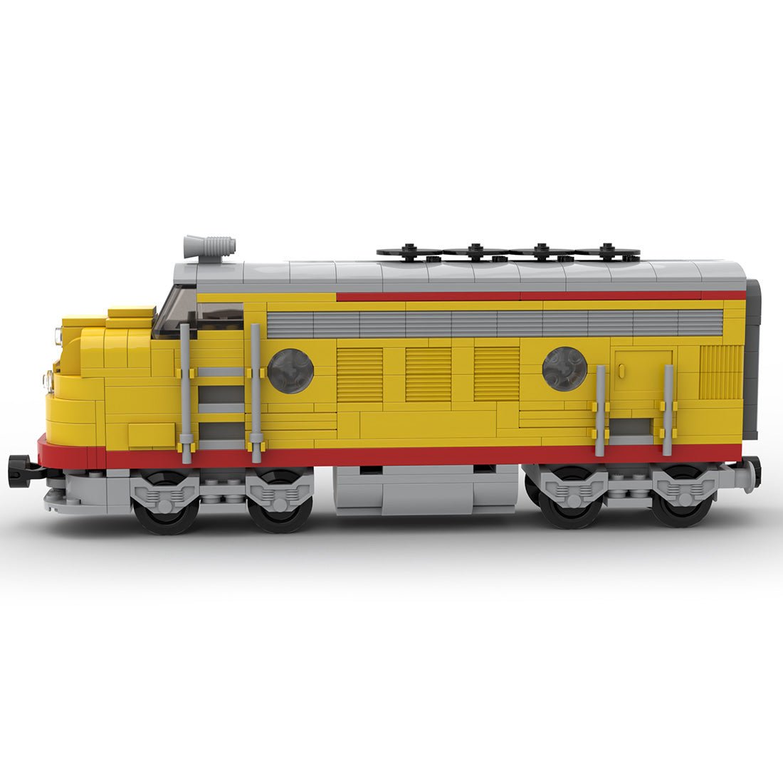 MOC - 122319 Union Pacific Locomotive Train Model - LesDiy - Locomotive
