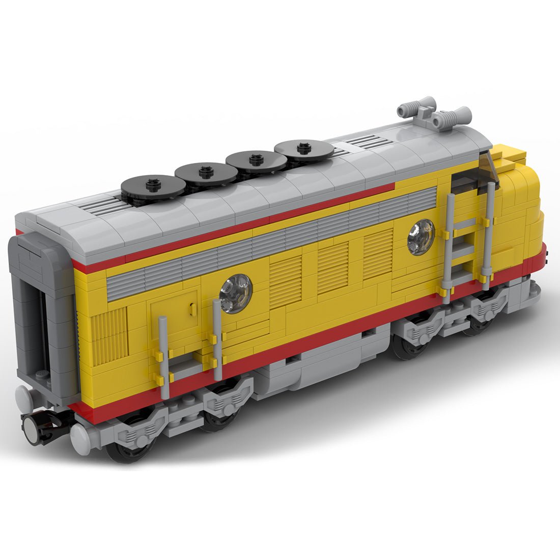 MOC - 122319 Union Pacific Locomotive Train Model - LesDiy - Locomotive